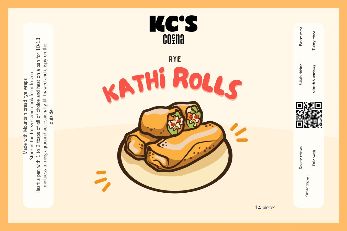Kids pizza Kathi rolls (mushroom, spinach, olives)