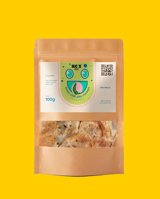 Green Chilli Pita Crackers