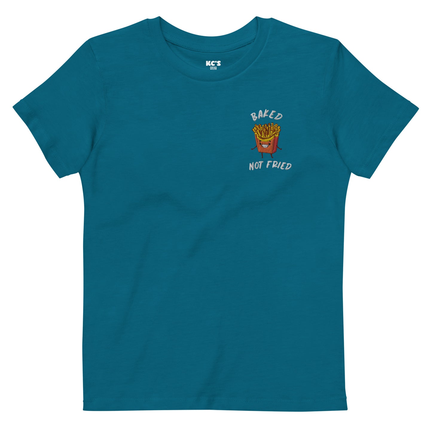 Baked not fried kids tee