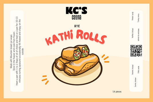 Buffalo Chicken Kathi Rolls