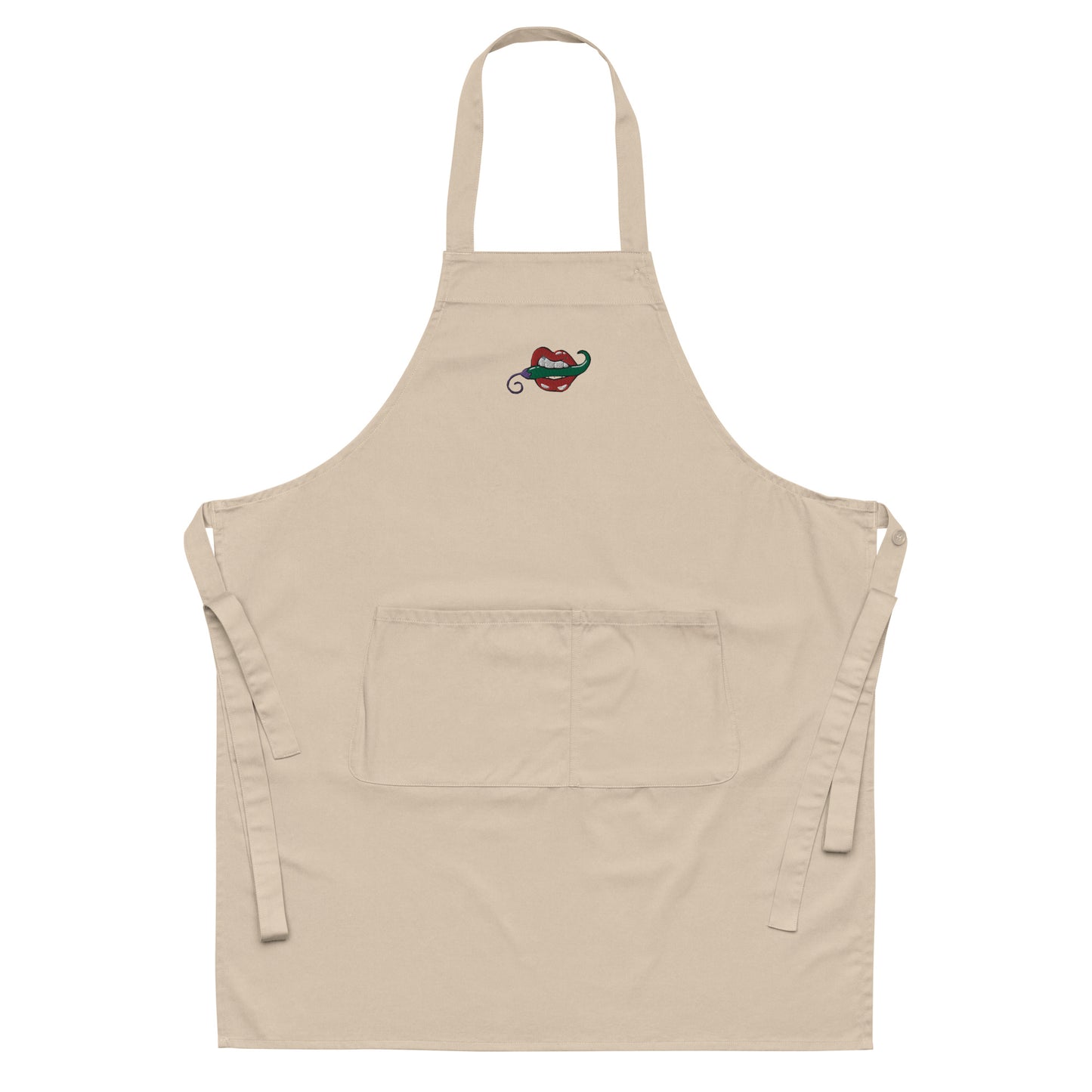 Bite me organic cotton apron