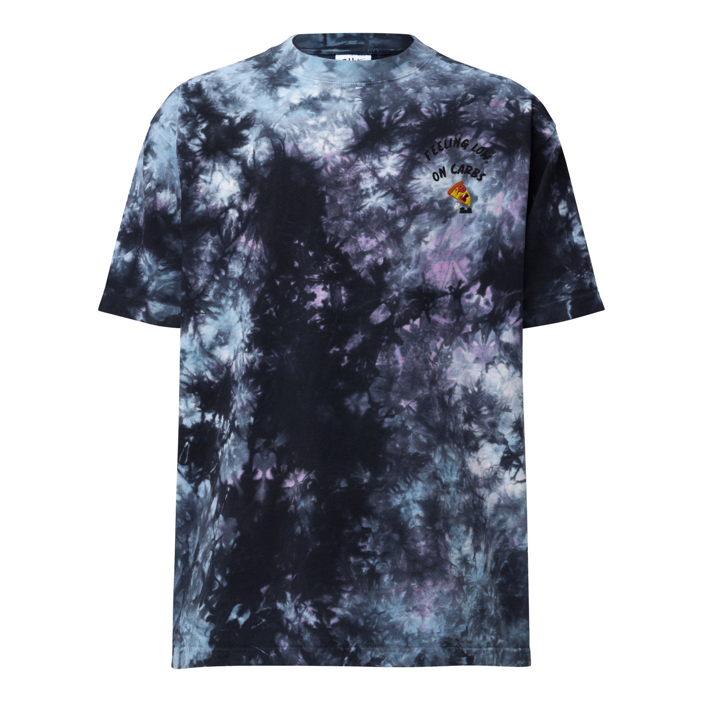 Feeling low, on carbs oversized tie-dye tee