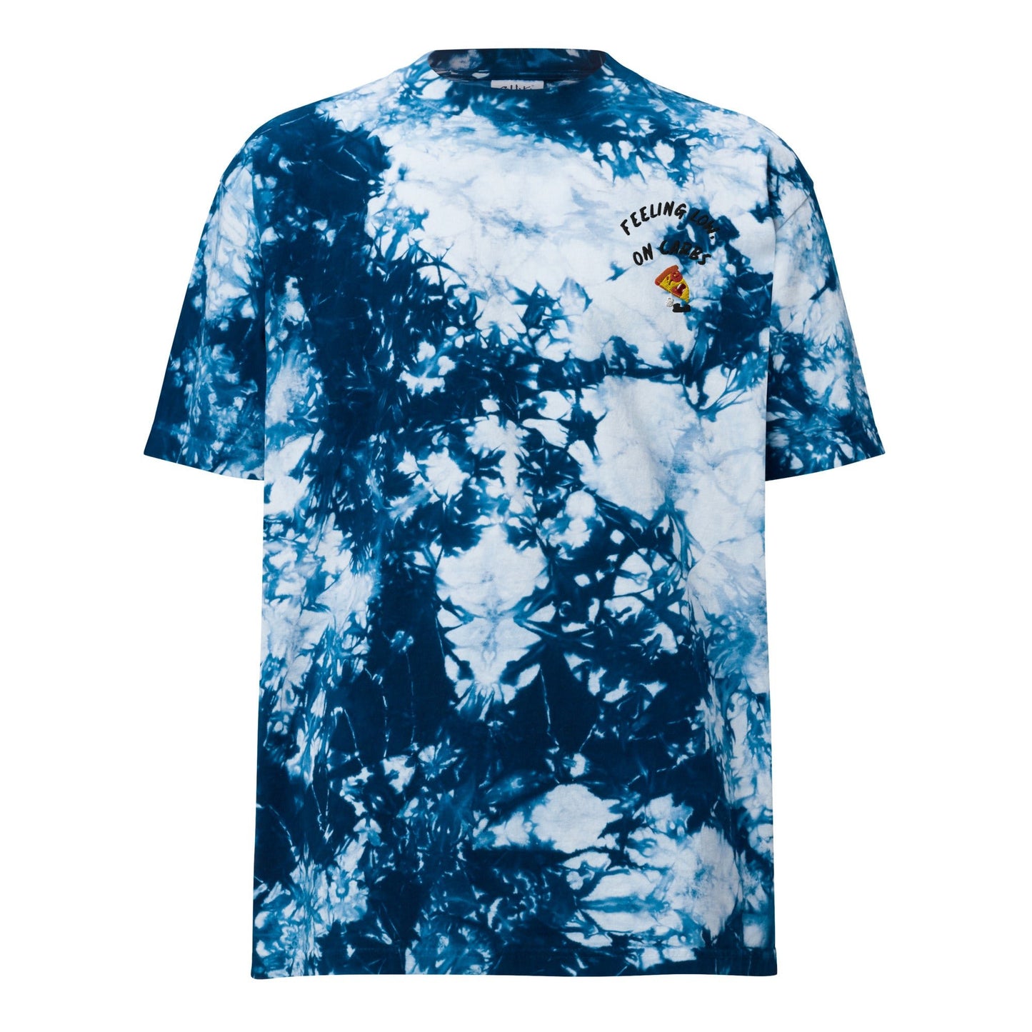 Feeling low, on carbs oversized tie-dye tee